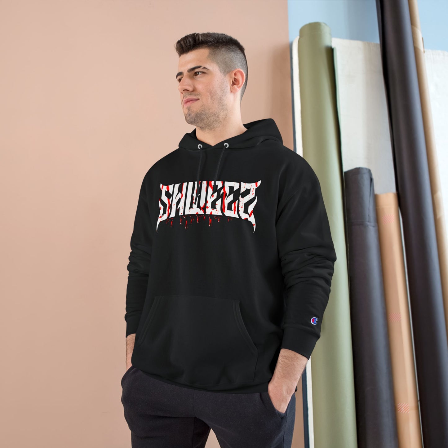 SHWEEZ DRIP CHAMPION HOODIE (FRONT & BACK)